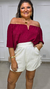 Blusa Joana manga curta (crepe duna) na internet