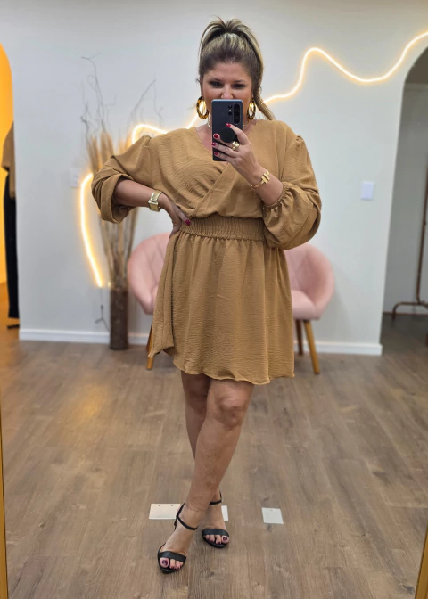 Macaquinho Vestido Irina (crepe duna) - comprar online