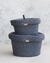 CONTENEDOR OLIVIA GRIS CHICO - comprar online