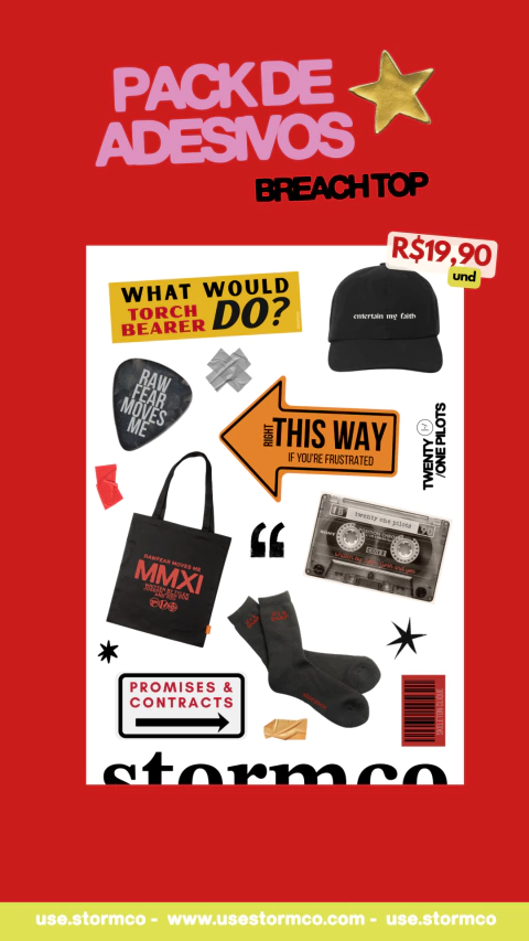 Pack com 3 Cartela de Adesivos (PRÉ VENDA) - comprar online