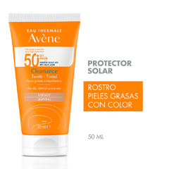 Avene Protector Solar Cleanance Spf 50+ Emulsión Con Color Para Pieles Acneicas X 50ml - comprar online