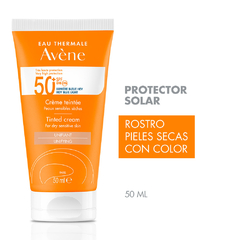 Avene Protector Solar Spf50+ Crema Con Color Para Pieles Secas X 50ml - comprar online
