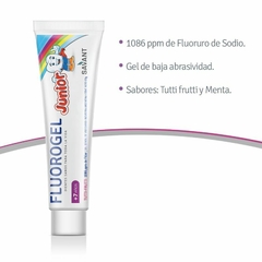 FLUOROGEL JUNIOR GEL DENTAL PREVENTIVO DE CARIES PARA NIÑOS X 60 GR - Farmacia Manes