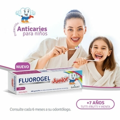 FLUOROGEL JUNIOR GEL DENTAL PREVENTIVO DE CARIES PARA NIÑOS X 60 GR - tienda online