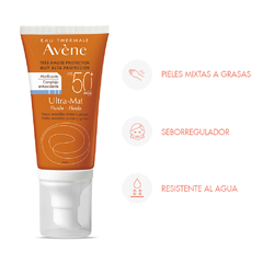 Avene Protector Solar Spf50+ Ultra Mat Fluido Toque Seco X 50ml - Farmacia Manes