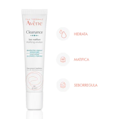 Avene Cleanance Cuidado Matificante Pieles Para Grasas X 40ml - comprar online