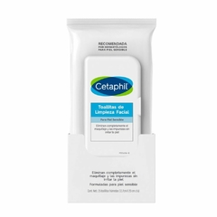 CETAPHIL FACIAL TOALLITAS DE LIMPIEZA PIEL SENSIBLE X 25 U