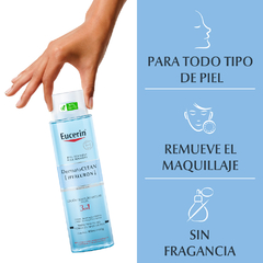 Eucerin dermatoclean (hyaluron) locion micelar 3 en 1 400 ml - tienda online