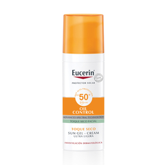Eucerin Protector Solar Oil Control Toque Seco Sun Gel FPS 50+ 50ml - comprar online
