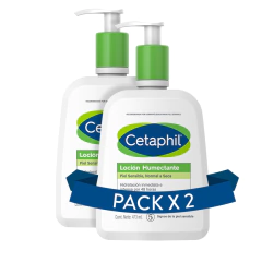 CETAPHIL PACK X 2 EMULSION HIDRATANTE X 473 ML - comprar online