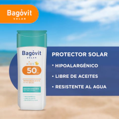Bagóvit Solar Kids emulsión hidratante corporal y facial FPS 50 x 200 ml en internet