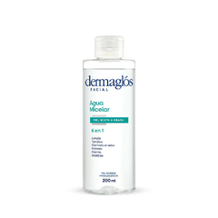 Dermaglós Facial Agua Micelar 6 En 1 Desmaquillante Para Piel Mixta A Grasa