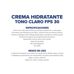 Dermaglos facial Crema con color BB Cream Tono Claro con FPS 30 - Farmacia Manes