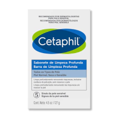 CETAPHIL FACIAL Y CORPORAL BARRA DE LIMPIEZA PROFUNDA X 127 GRAMOS