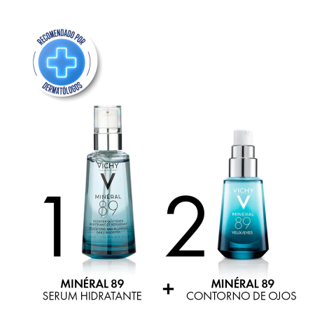VICHY RUTINA MINERAL 89 FORTIFICANTE RESTAURADORA (BOOSTER + OJOS)