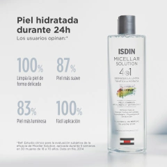 ISDIN MICELLAR SOLUTION 4 EN 1 LIMPIEZA FACIAL HIDRATANTE - tienda online