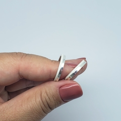 par de Aliança Delicate 3mm, finas e delicadas 