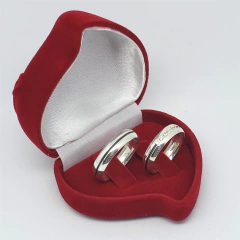 Aliança de compromisso meia cana polida prata 5mm na internet