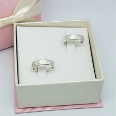 Aliança compromisso meia cana prata 5mm na internet