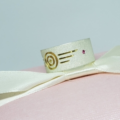 Anel Escudo Capital América prata 10mm - comprar online