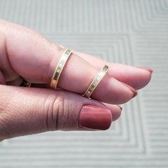 Aliança Casamento/Noivado ouro 18k 3mm
