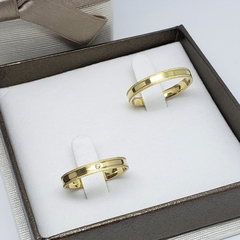 Aliança Casamento/Noivado ouro 18k 3mm - comprar online