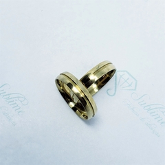 Aliança Casamento/Noivado ouro 18k 4,5mm - comprar online
