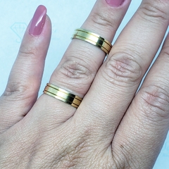 Aliança Casamento/Noivado ouro 18k 5mm - comprar online