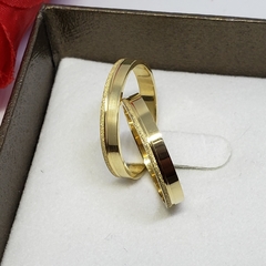 Aliança Casamento/Noivado reta ouro 18k 3mm na internet