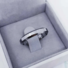 Unidade Aliança Chanfrada polida 3mm prata na internet