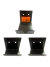 Kit Suporte Pendurar Bicicleta Parede Horizontal Cor Preto