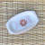 Travessa Branca Floral retangular de cerâmica - P - comprar online