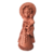 Escultura Nossa Senhora com o Menino Jesus em cerâmica de Mestre Zuza