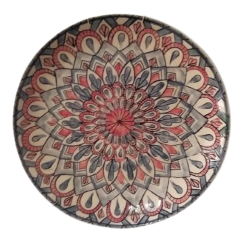 Prato decorativo Folhas de Cobre em cerâmica Talavera de Maurício Flausino - comprar online