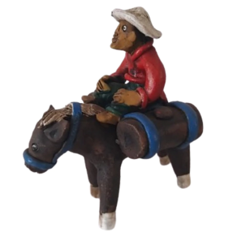 Miniatura Cavaleiro Arretado em cerâmica - comprar online