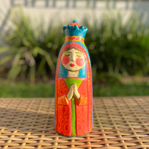 Nossa Senhora da Coroa Solar em cerâmica de Oficina de Formas - comprar online