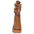 Escultura Santo Antônio, o Menino Jesus e as Flores em madeira de Mestre Manoel Santeiro - comprar online