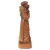 Escultura Santo Antônio, o Menino Jesus e as Flores em madeira de Mestre Manoel Santeiro - Cores do Brasil