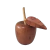 Fruta Maçã Fuji Cumaru esculpida em madeira de João Batista Barreto