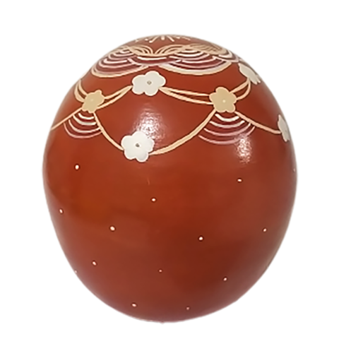 Esfera decorativa Floral Terral Clássico de cerâmica da Associação de Artesãos de Coqueiro Campo