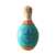 Boneca Boliche Azul Oceano em cerâmica da Linha Colorida de Oficina de Formas