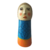 Boneco Tele Comportado em cerâmica da Linha Colorida de Oficina de Formas