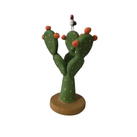 Miniatura Xique Xique em cerâmica do Alto do Moura