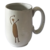Caneca de Chopp Nativo ao Luar com asa larga em cerâmica do Grupo Cerâmica Artesanal Serra da Capivara