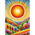 Gravura Cores do Crepúsculo em Estilo Fauvismo Moderno - 48X33 - comprar online