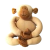 Macaco Carinhoso Clássico em algodão orgânico da CoopNatural