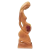 Escultura Amor de Mãe Incondicional em madeira natural do Mestre Elias França - comprar online