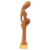 Escultura Atenção Incondicional em madeira natural do Mestre Elias França - comprar online