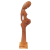Escultura Atenção Materna Altruísta em madeira natural do Mestre Elias França - comprar online