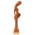 Escultura Amor de Mãe Carinhoso em madeira natural do Mestre Elias França - comprar online